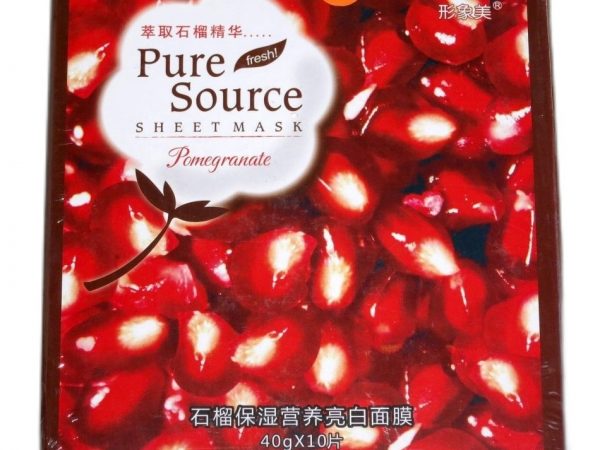Увлажняющая тканевая маска с гранатом Pure Source 10 шт