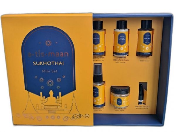 Мини набор для Спа процедур для тела Sukhotai Корица, Пачули, Мандарин