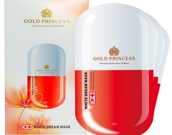 Тканевая маска отбеливающая Gold Princess 5 шт
