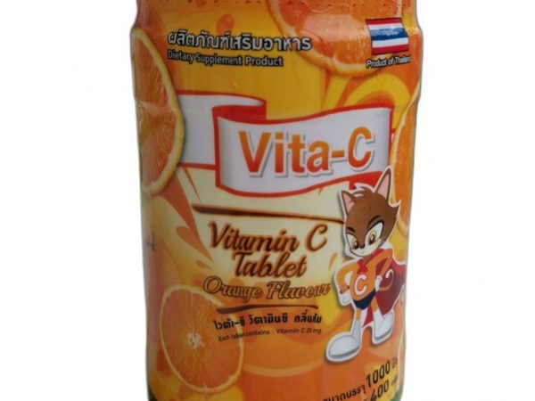 Тайский Витамин С Vita-C с апельсином 1000 таблеток