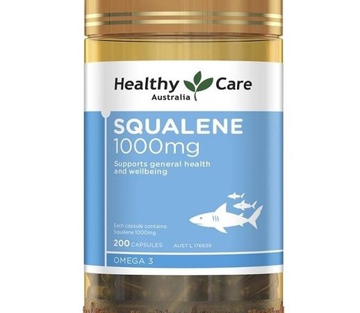 Сквален из печени Акулы 1000 мг Healthy Care Squalene 200 капсул