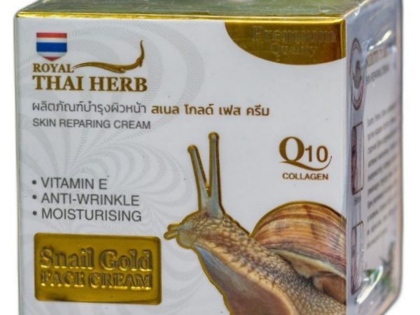Антивозрастной улиточный крем с золотом и Q10 Thai Herb 50 мл