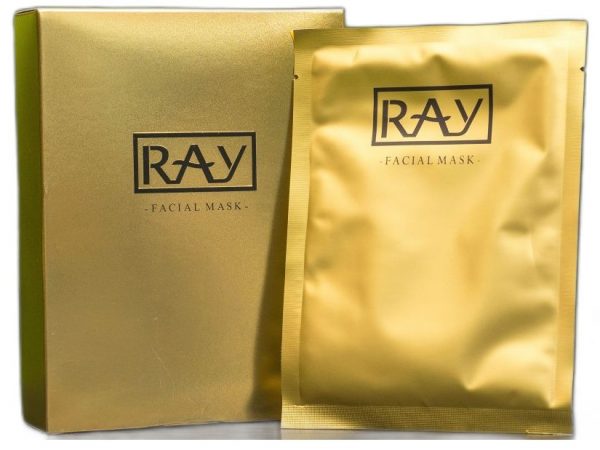 Люксовая тканевая лифтинг - маска с золотом Ray 1 или 10 шт