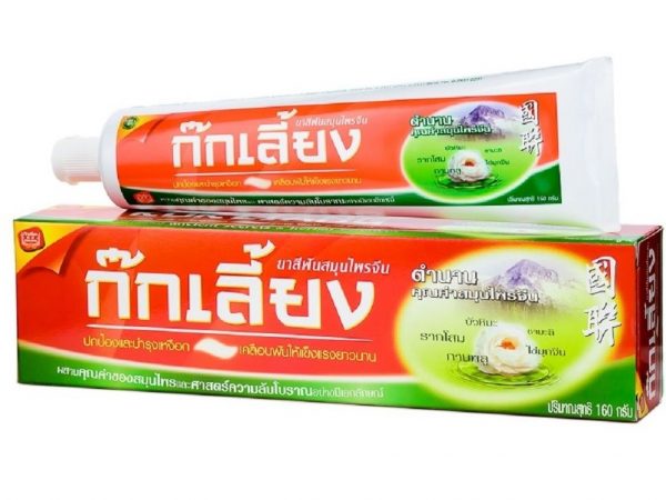 Безсульфатная зубная паста Kokliang 160 гр