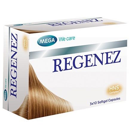 Витамины для укрепления волос Mega Regenez 30 капсул
