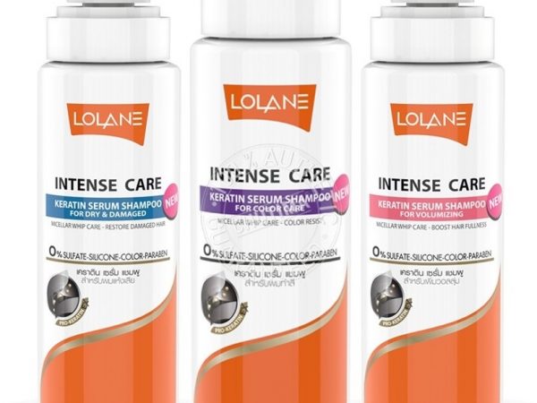 Уходовый шампунь с кератином Lolane Intense Care 400 мл 3 вида