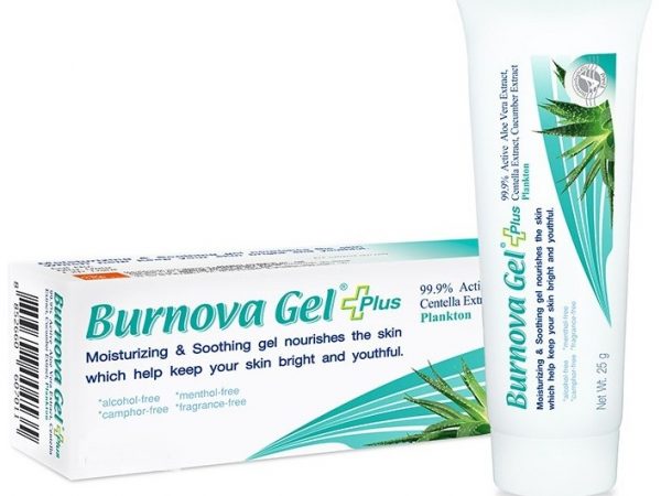 Лечебный гель для лица и тела с алоэ вера и планктоном Burnova Gel 70 гр