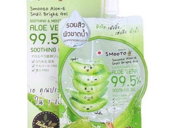 Увлажняющий гель с 99,5% Алоэ Вера и улиточной слизью Smooto 50 гр