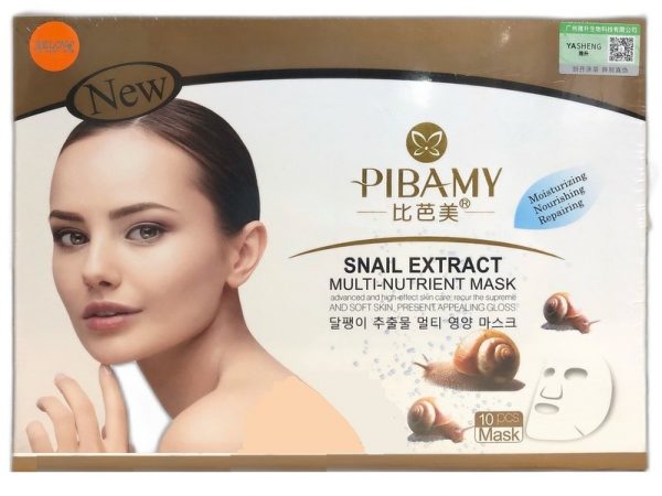 Тканевая омолаживающая маска со слизью улитки Pibamy Belov 1 или 10 шт