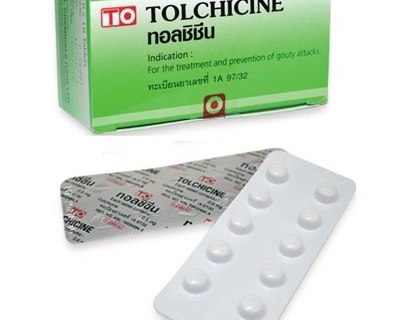 Колхицин для лечения подагры и отложения солей Tolchicine 100 капсул