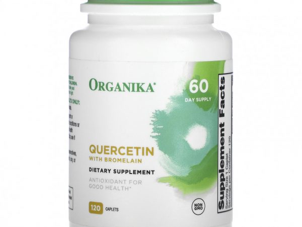 Organika, Quercetin with Bromelain, 120 Caplets