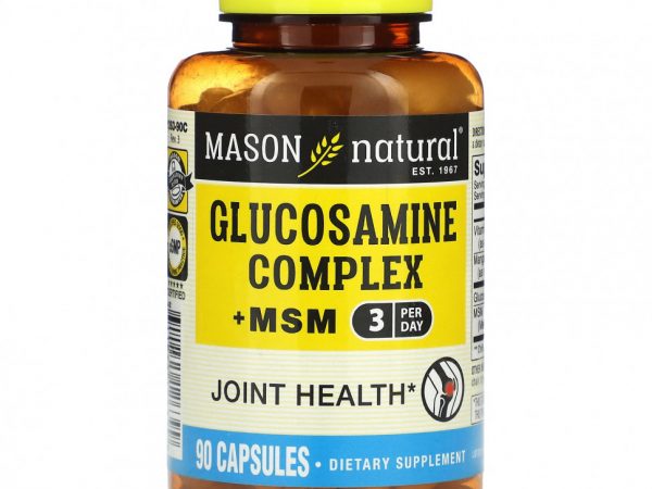 Mason Natural, Комплекс глюкозаминов + МСМ`` 90 капсул