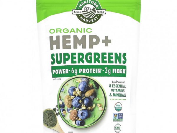 Manitoba Harvest, Органическая конопля + суперзелень, 213 г (7,5 унции)