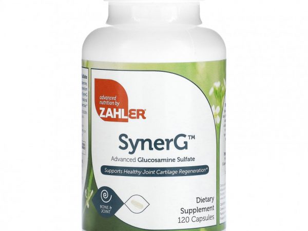 Zahler, SynerG, улучшенный сульфат глюкозамина, 120 капсул