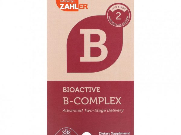 Zahler, Bioactive B-Complex, 120 таблеток с замедленным высвобождением