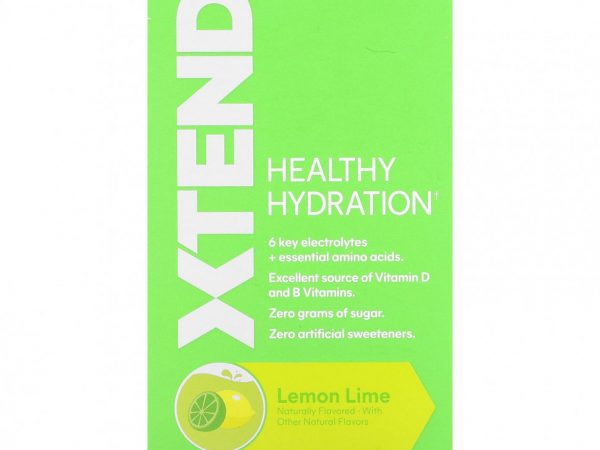Xtend, Healthy Hydration, лимон и лайм, 15 пакетиков по 8,6 г (0,3 унции)