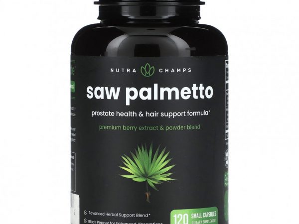 NutraChamps, Saw Palmetto, 120 маленьких капсул