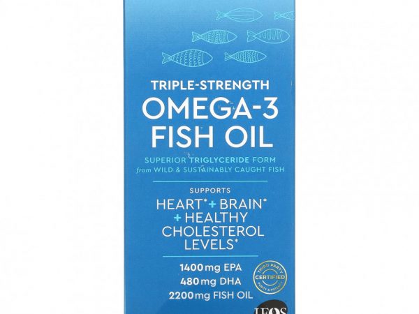 Viva Naturals, Рыбий жир с омега-3, тройной силы, 90 мягких таблеток