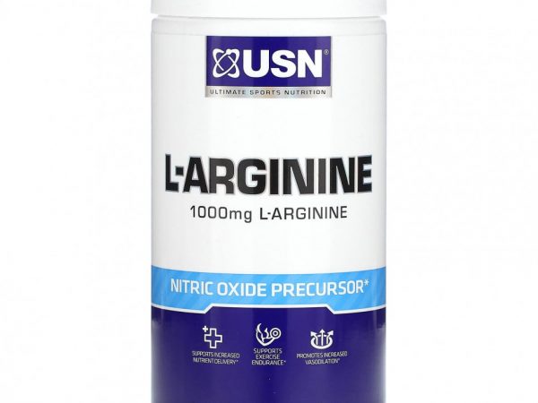 USN, L-аргинин, 500 мг, 60 капсул