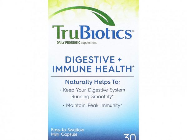 TruBiotics, Здоровье пищеварительной системы и иммунитета, 30 вегетарианских капсул