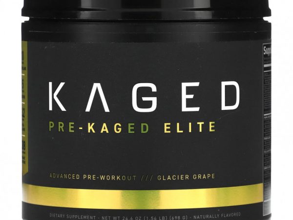 Kaged, PRE-KAGED Elite, перед тренировкой, со вкусом винограда Gracier, 698 г (1,54 фунта)