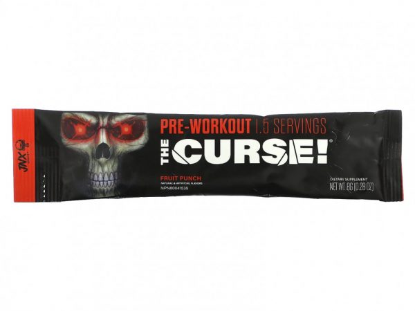 JNX Sports, The Curse, перед тренировкой, фруктовый пунш, 1 шт., 8 г (0,28 унции)