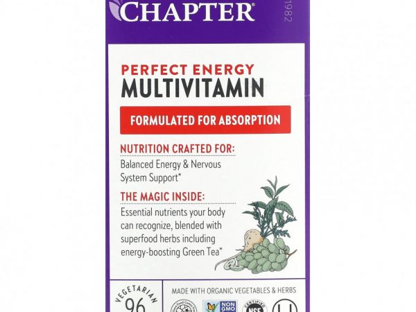 New Chapter, Perfect Energy, мультивитамины, 96 вегетарианских таблеток