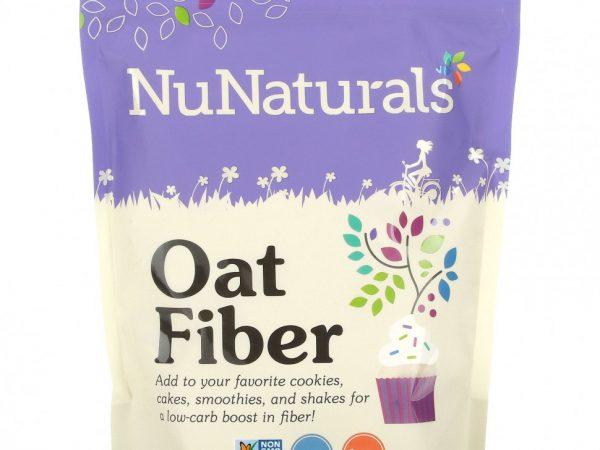 NuNaturals, Овсяное волокно, 454 г (1 фунт)