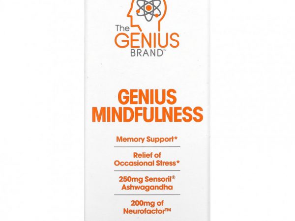 The Genius Brand, Genius Mindfullness, 30 растительных капсул