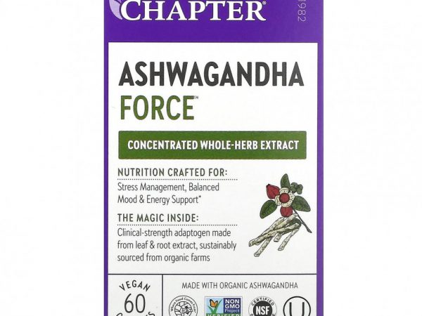 New Chapter, Ashwagandha Force`` 60 веганских капсул