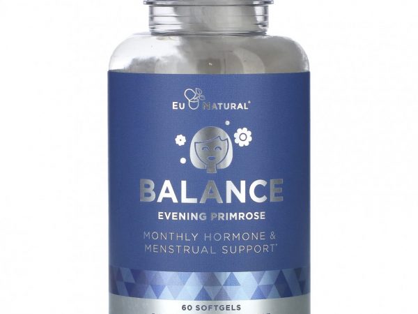 Eu Natural, Balance, примула вечерняя, 60 мягких таблеток