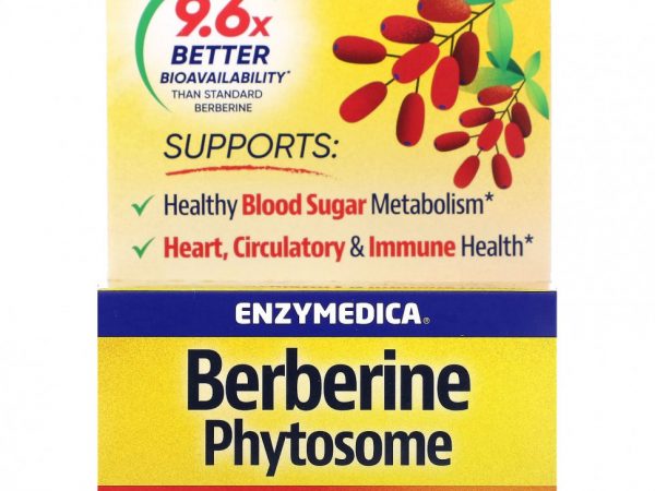 Enzymedica, Бербериновые фитосомы, 60 капсул