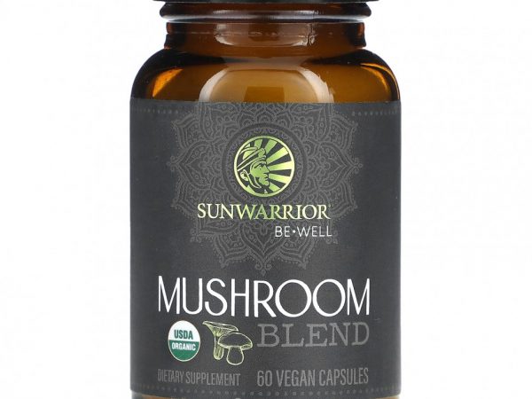 Sunwarrior, Смесь грибов, 60 веганских капсул