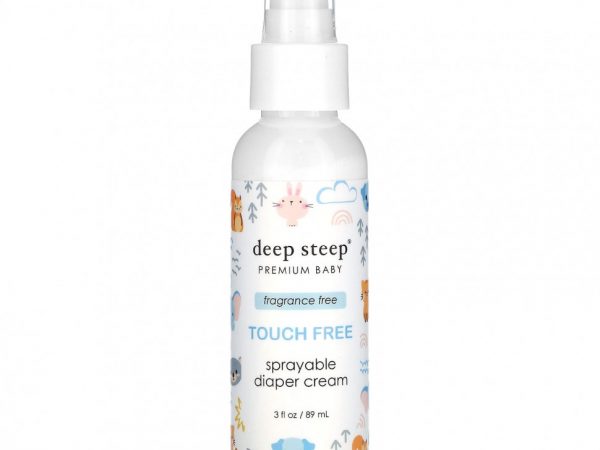 Deep Steep, Premium Baby, спрей-крем для детей без прикосновения, без отдушек, 89 мл (3 жидк. Унции)