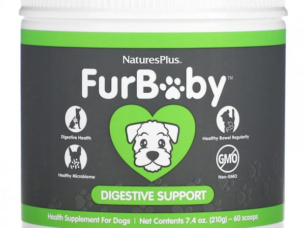 NaturesPlus, FurBaby, поддержка пищеварения у собак, 210 г (7,4 унции)
