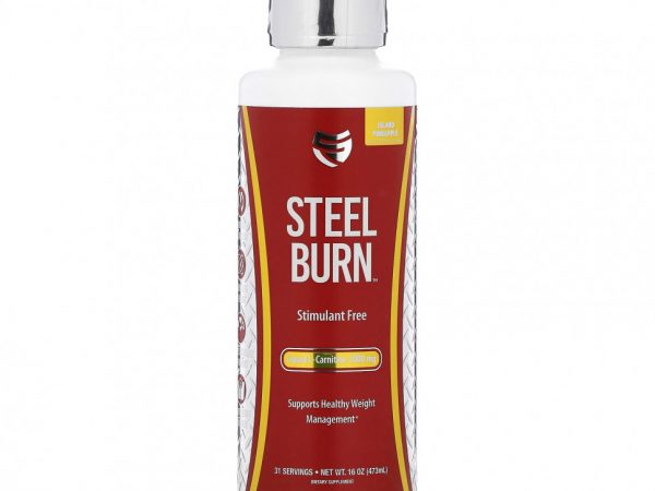 SteelFit, Steel Burn, островной ананас, 3000 мг, 473 мл (16 унций)