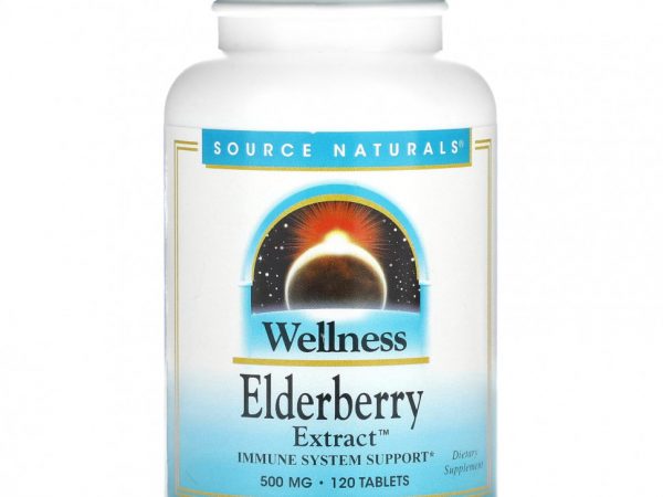 Source Naturals, Wellness, экстракт бузины, 166 мг, 120 таблеток