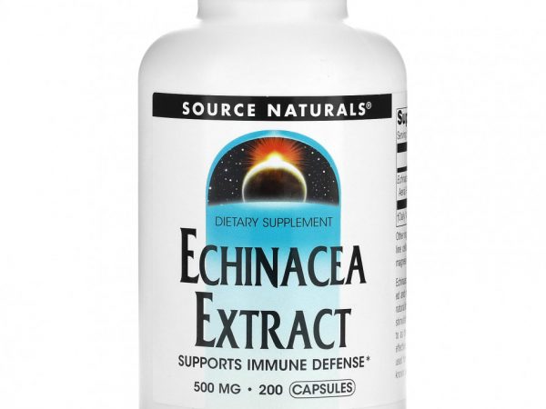 Source Naturals, Экстракт эхинацеи, 500 мг, 200 капсул