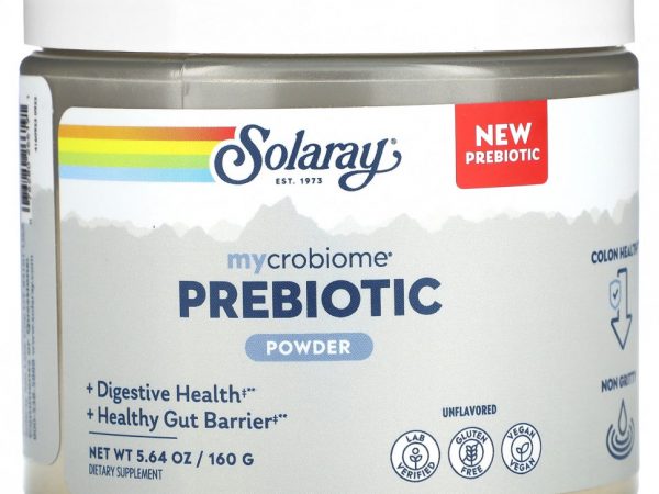 Solaray, Пребиотик Mycrobiome в порошке, без добавок, 160 г (5,64 унции)
