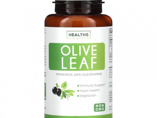 Healths Harmony, Листья оливкового дерева, 60 капсул