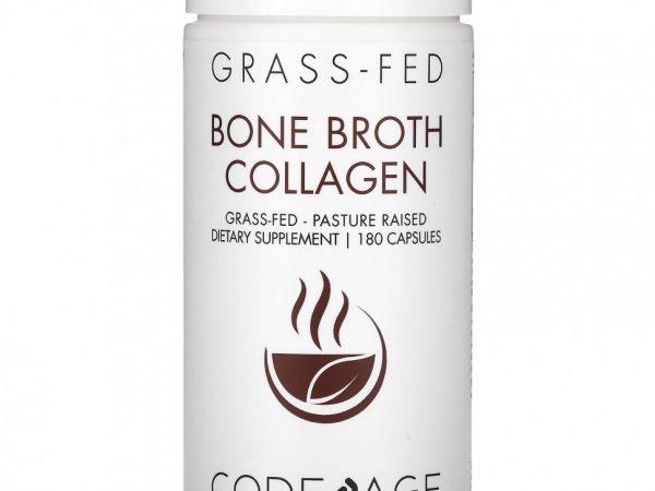 Codeage, Bone Broth Collagen, 180 капсул