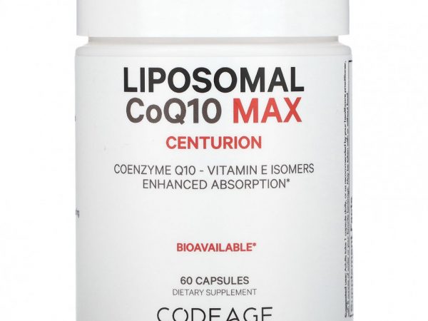 Codeage, Liposomal CoQ10 Max, центурион, 60 капсул