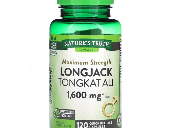 Nature's Truth, Longjack Tongkat Ali, 800 мг, 120 капсул быстрого действия