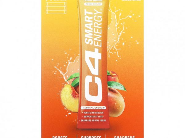 Cellucor, Смесь для энергетических напитков C4 Smart, персик и манго, 14 палочек по 3,8 г (0,13 унции)