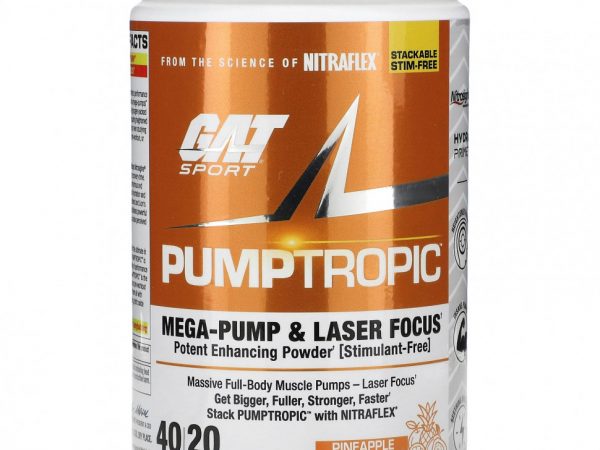 GAT, Pumptropic, гуава с ананасом и апельсином, 253,4 г (8,9 унции)