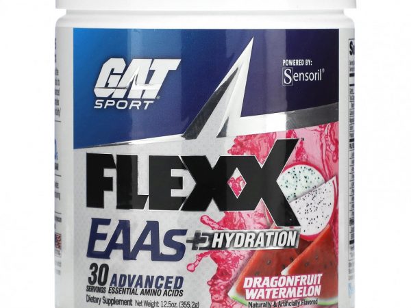 GAT, Flexx EAA + Hydration, арбуз из драконьего плода, 355,2 г (12,5 унции)