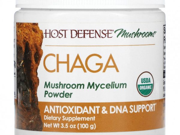 Fungi Perfecti Host Defense, Mushrooms, чага, порошок мицелия грибов, 100 г (3,5 унции)