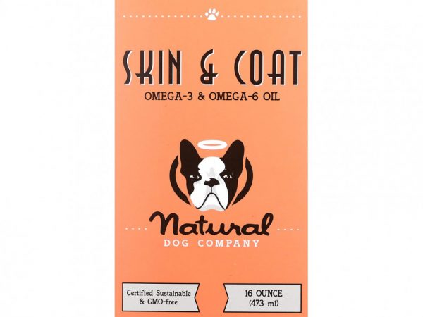 Natural Dog Company, Skin & Coat, масло омега-3 и омега-6, 473 мл (16 унций)
