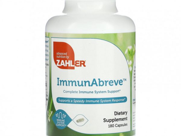 Zahler, ImmunAbreve, полная поддержка иммунной системы, 180 капсул