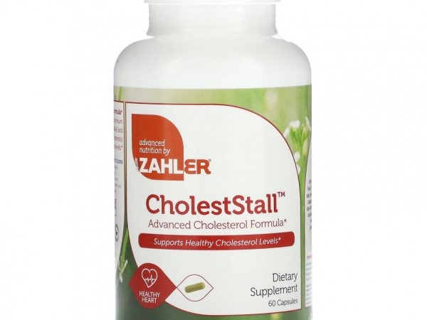 Zahler, CholestStall, улучшенная формула для повышения уровня холестерина, 60 капсул